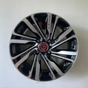 Stylish 14-Inch Black and Silver Rims With 4 Holes